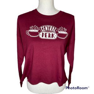 Friends TV Series Women's Long Sleeve Boxy Graphic Top Central Perk
